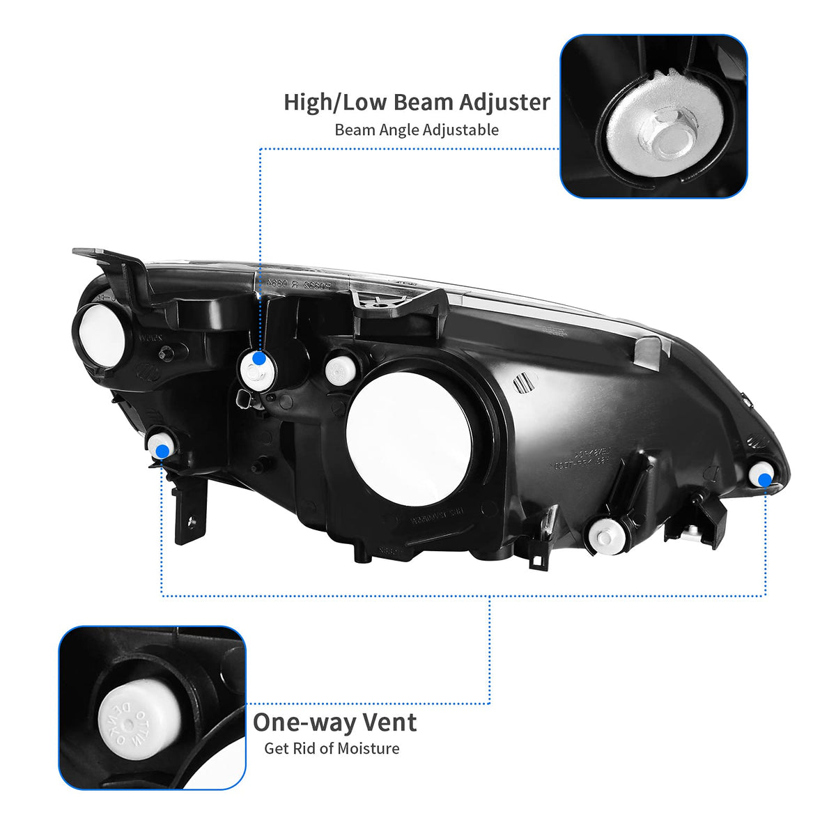 Headlight Assembly Chrome B10561