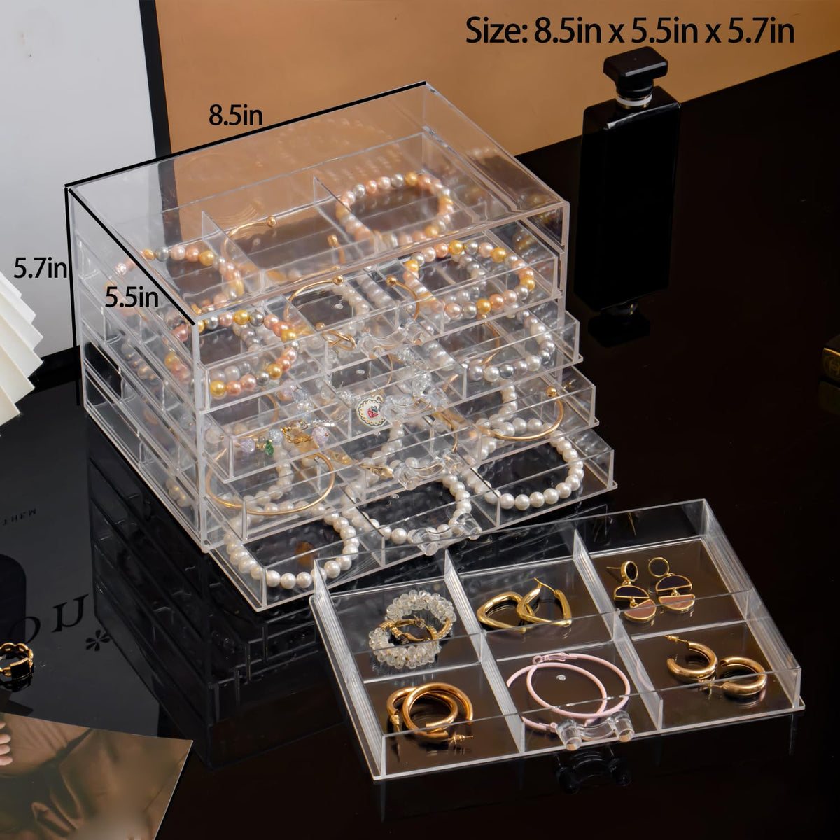 Earring Organizer Box 30 Compartments C786