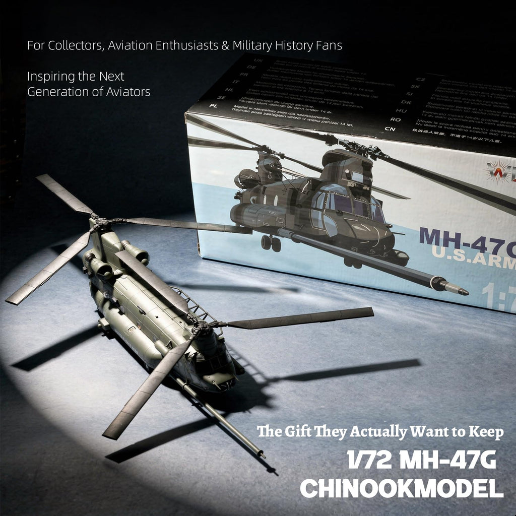 1/72 MH-47G Chinook Die-cast Metal Helicopter Model O240220