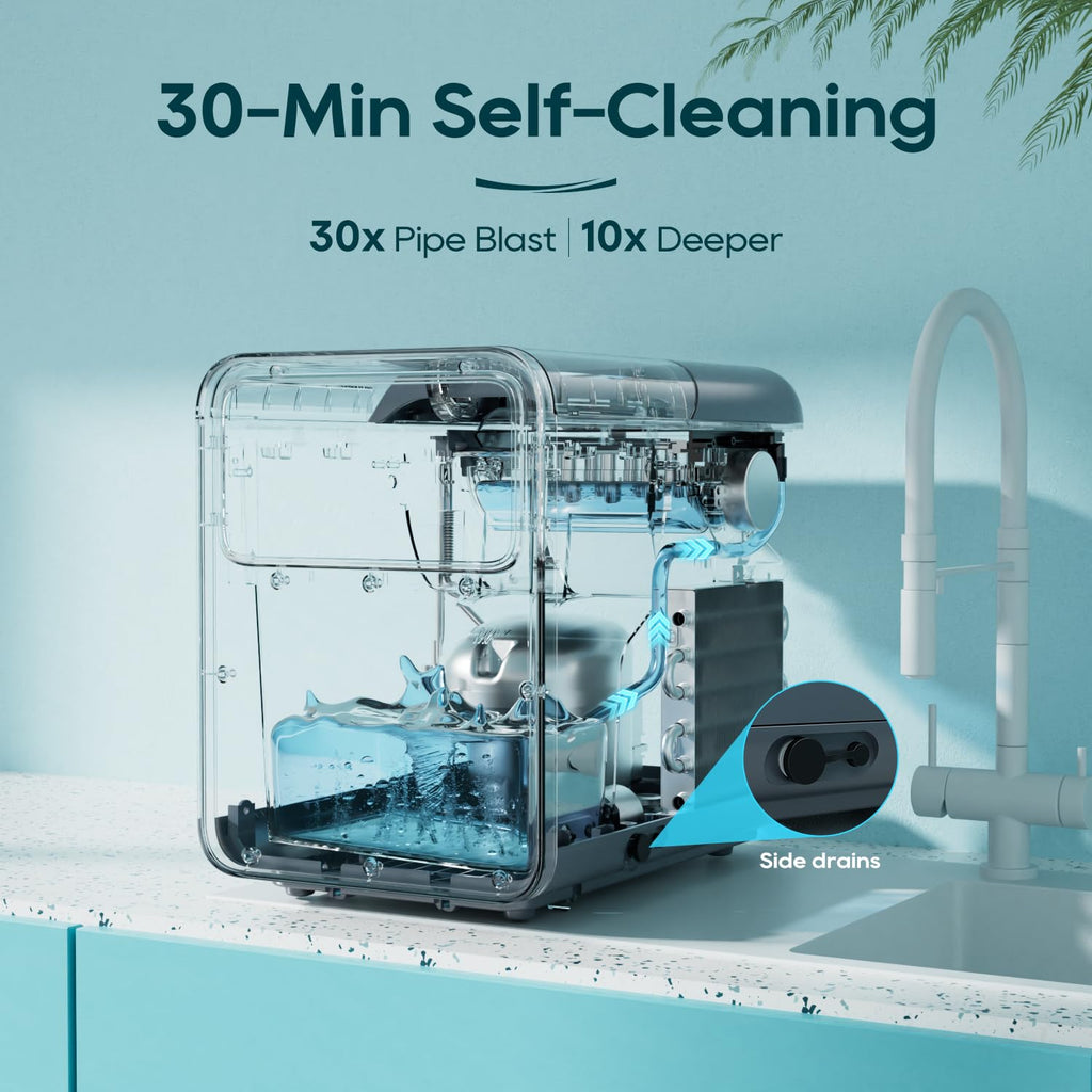 Countertop Ice Maker 9 Ice Cubes 26.5LBS/24H T3179