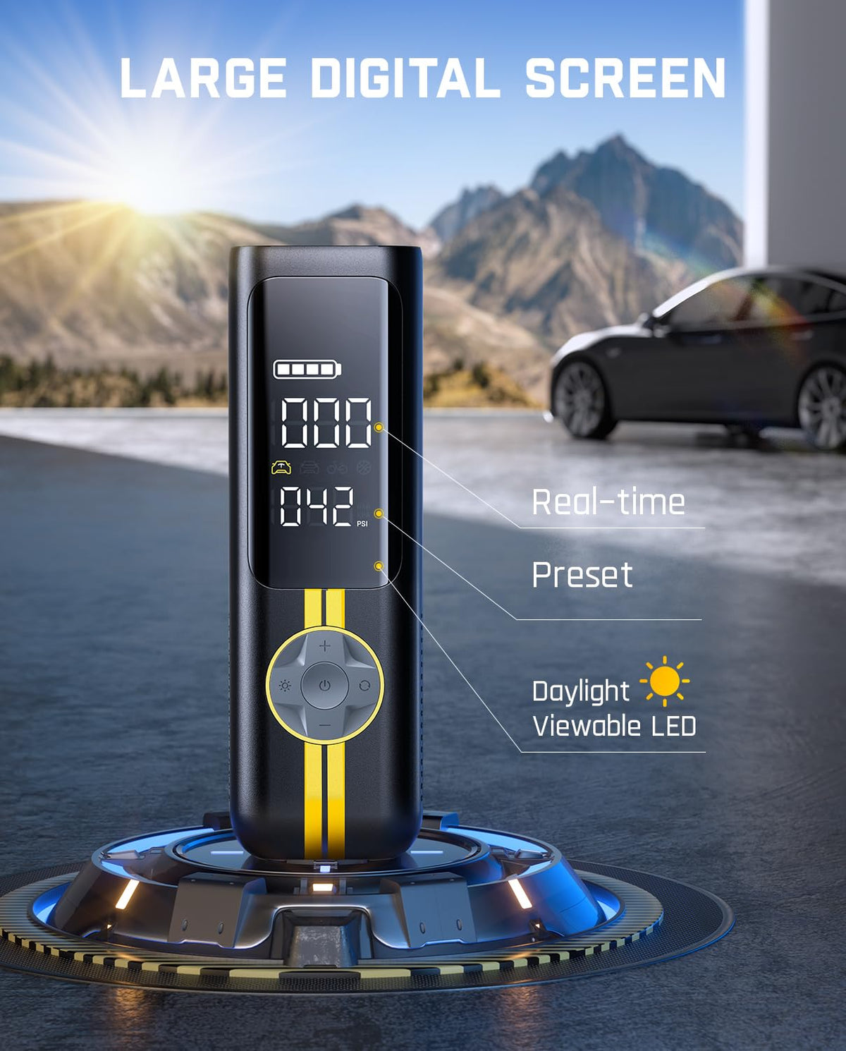 Portable Tire Inflator Air Pump A2065