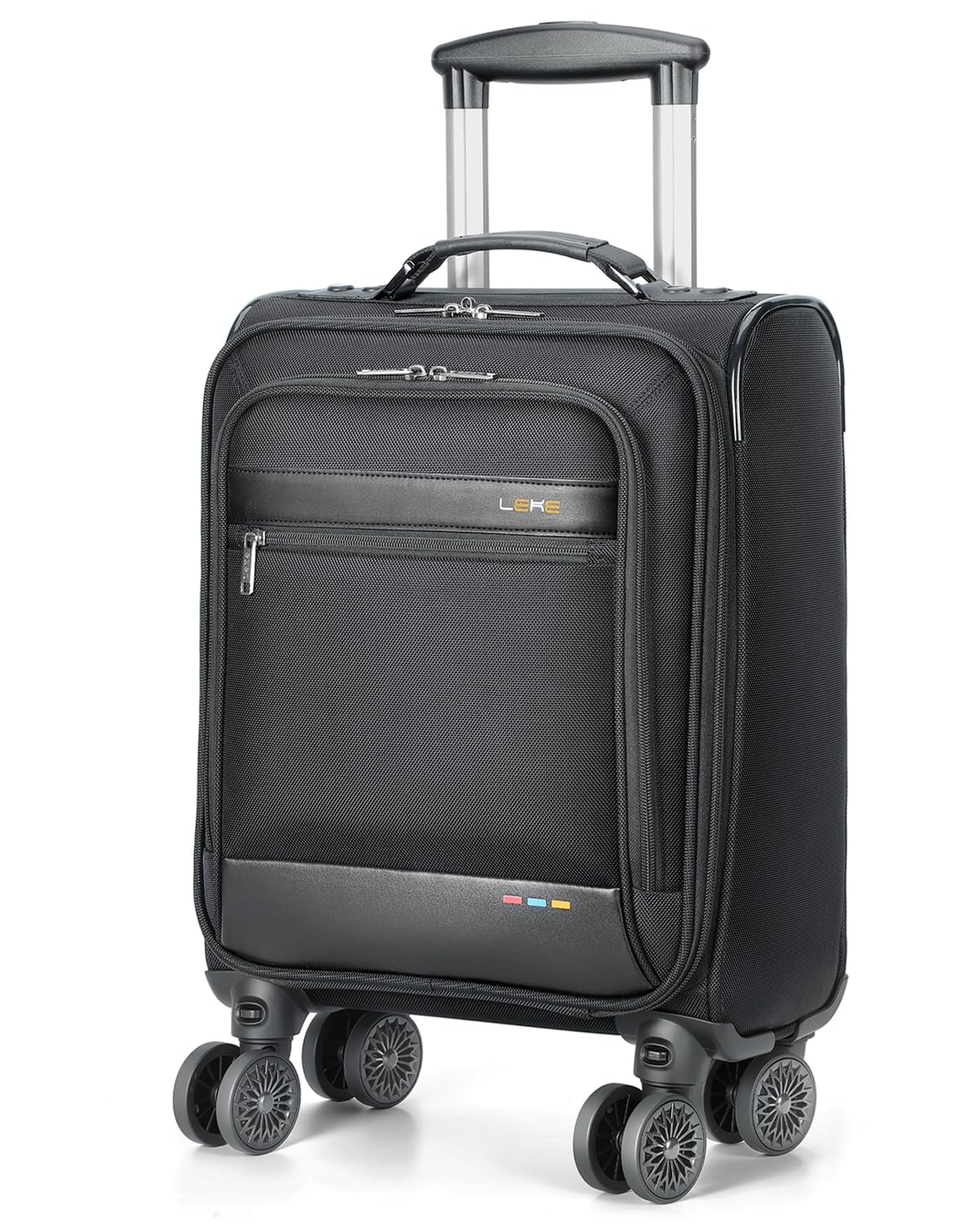 16 inch Underseat Carry On Luggage with Wheels Black V986