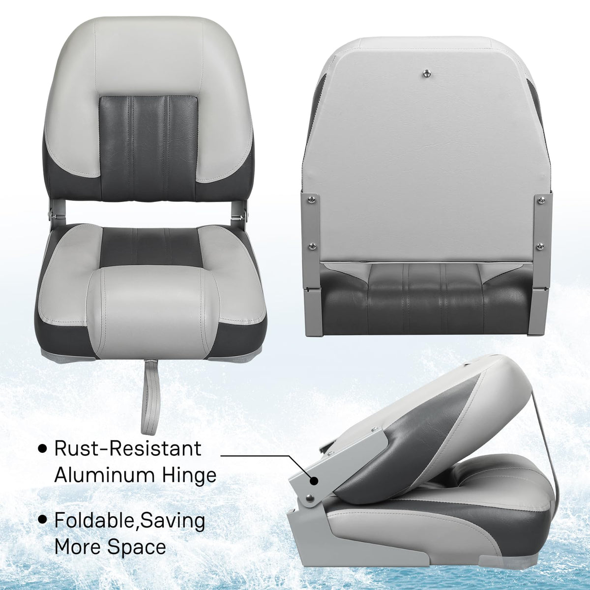 2 Pack Folding Boat Seats D418826