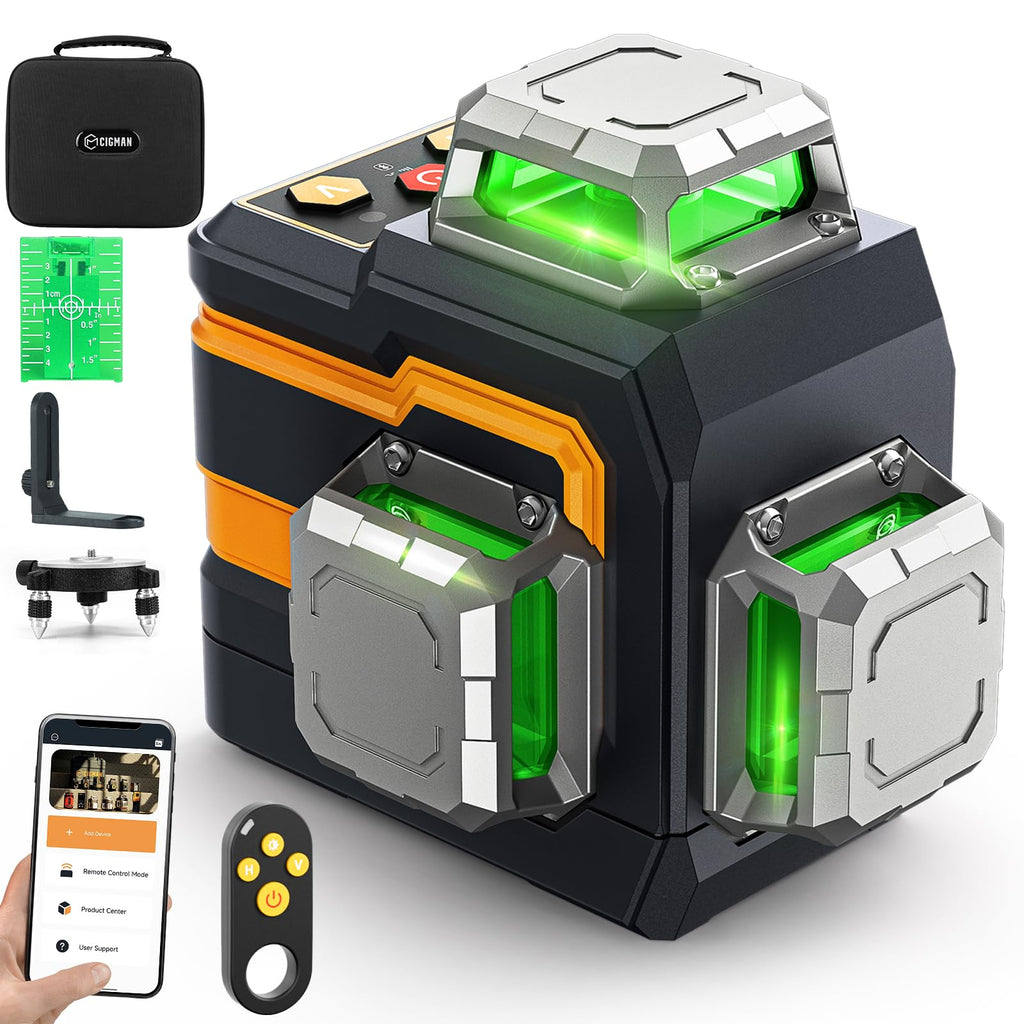 Green 3x360° Self Leveling Laser Level H7646