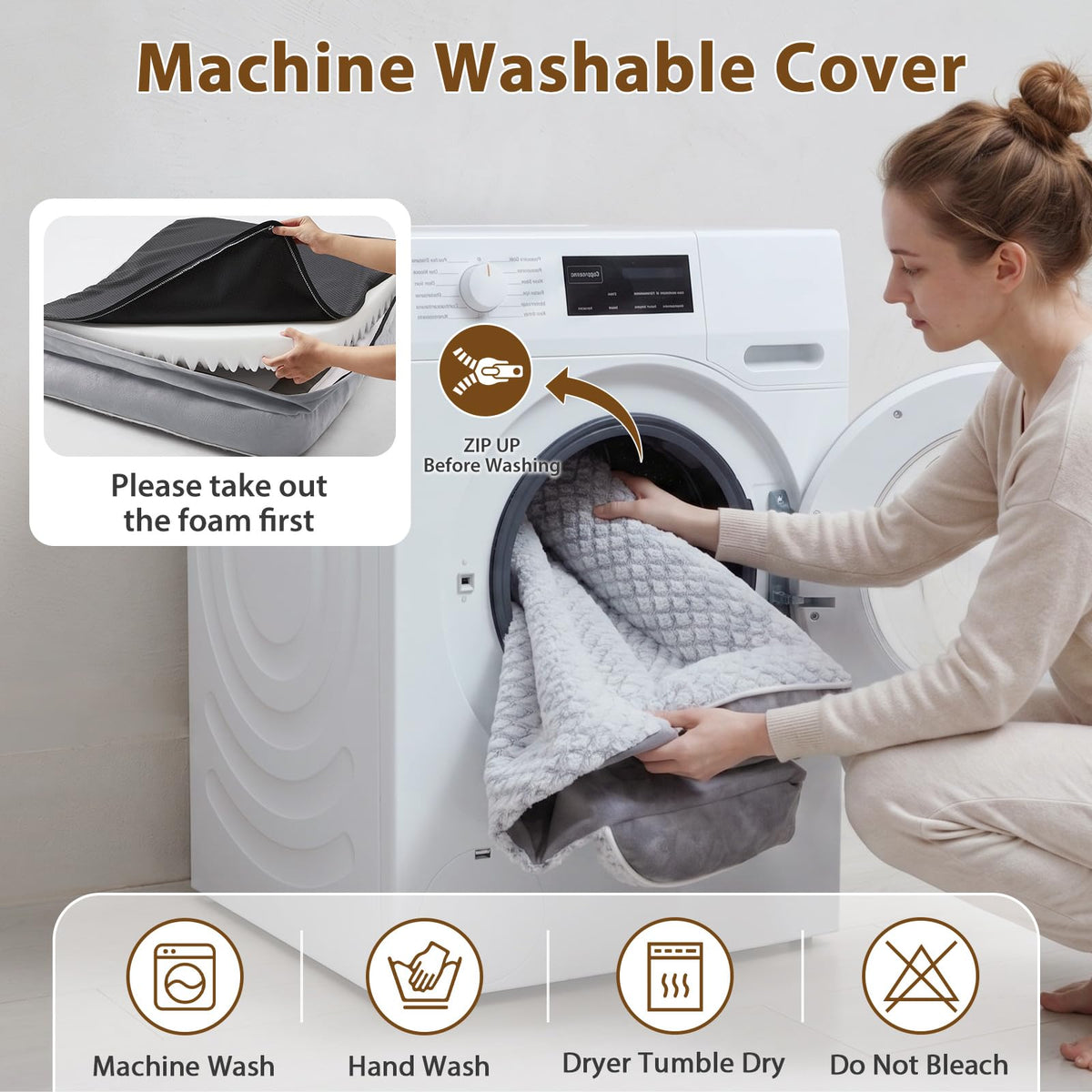 Washable Orthopedic Dog Bed Y9337