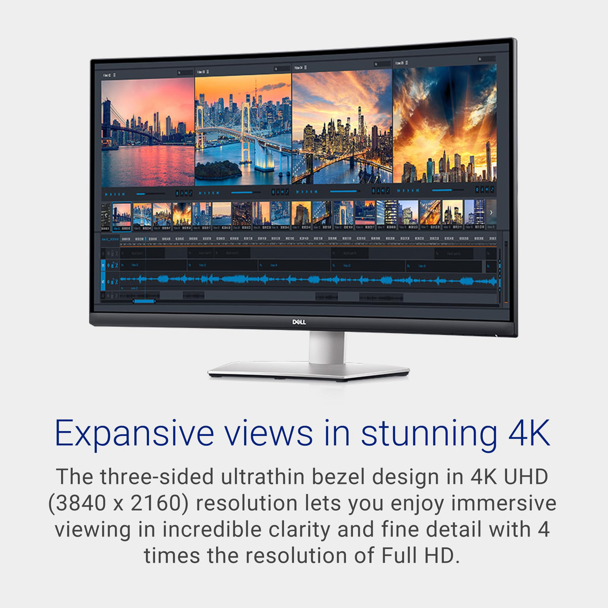 32 Inch Curved 4K UHD VA Monitor H8387