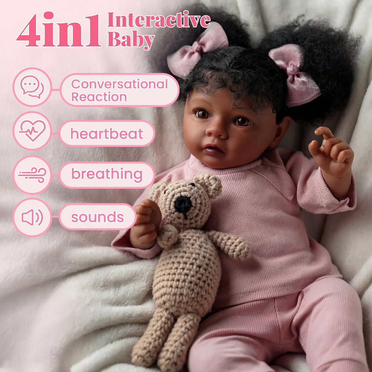 20 Inch Black Baby Girl P914619