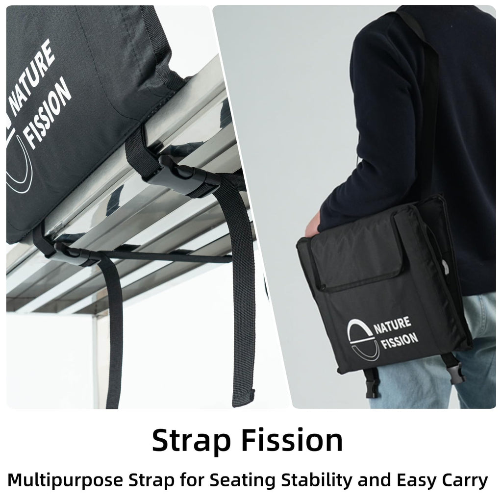 Foldable Portable Stadium Seat with Back and Lumbar Support V836209