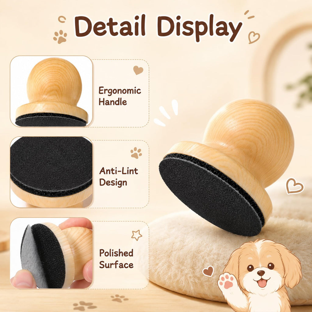 Wooden Dog Nail File Grinder with 4 Sanding Pad Z965