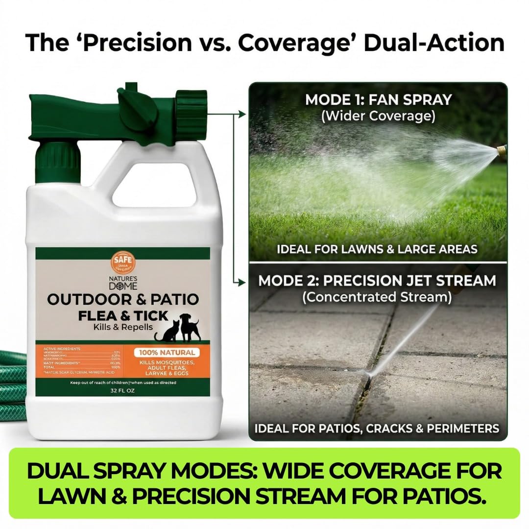 32 oz Hose-End Outdoor Flea & Tick Spray D17360
