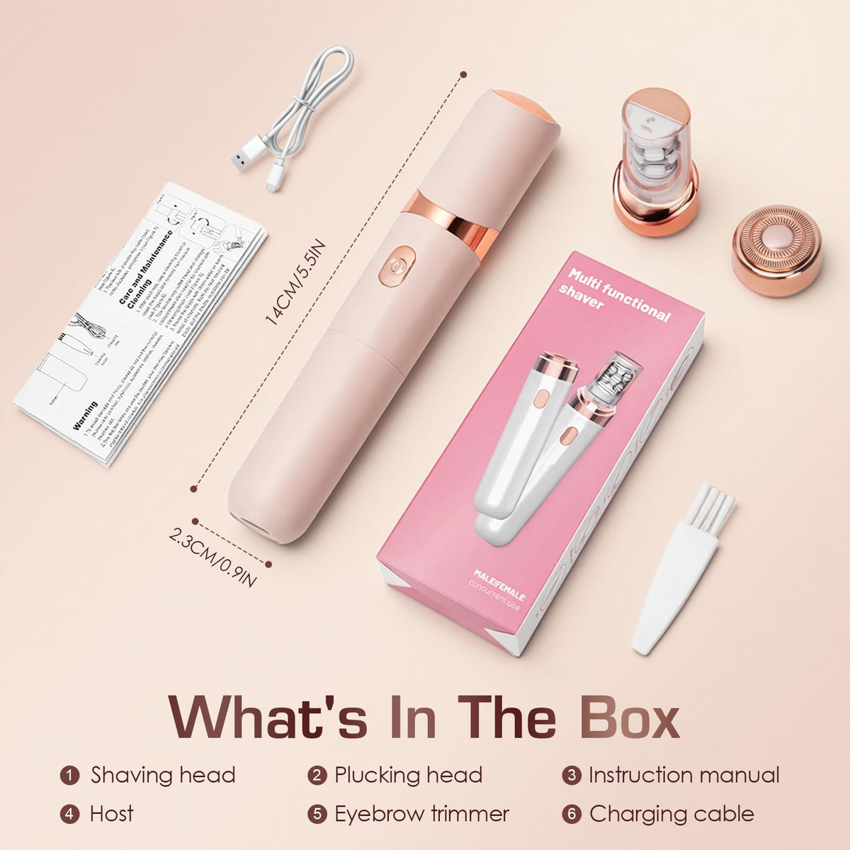 Women Face Epilator Facial Hair Removal Z7262