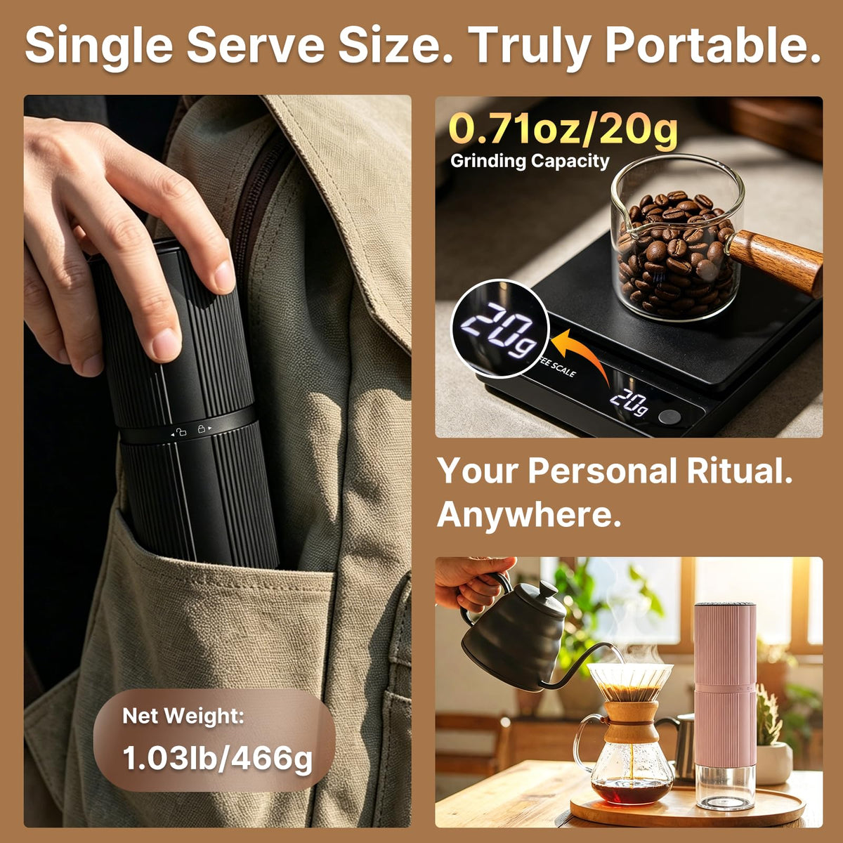 Portable Electric Coffee Grinder A5658