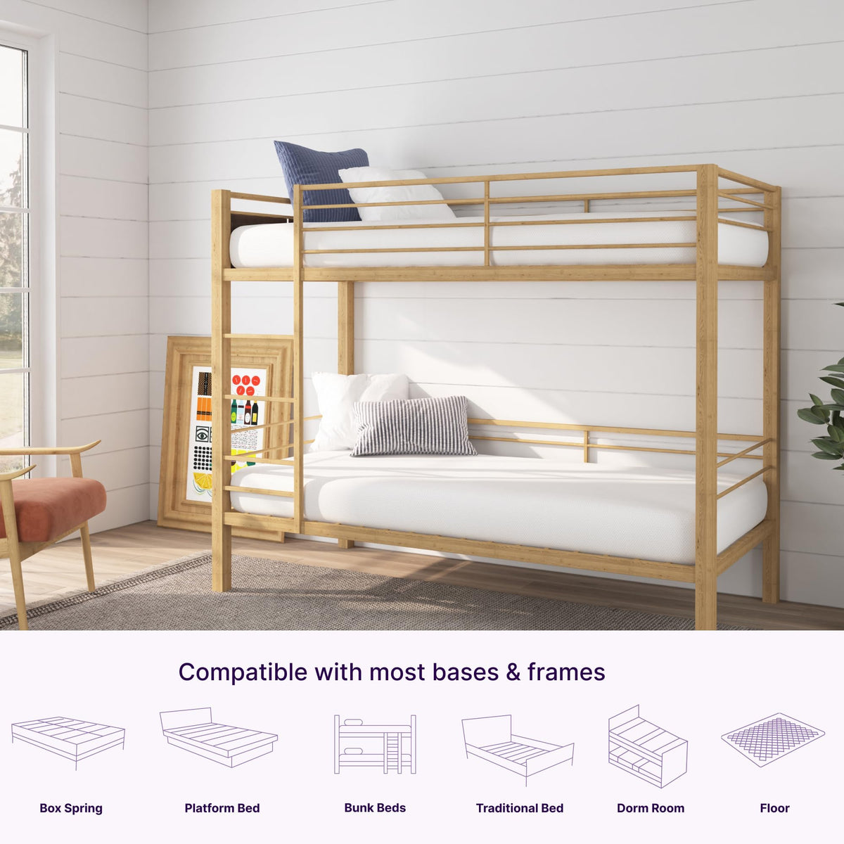 5 Inch Twin Memory Foam Mattress X9466