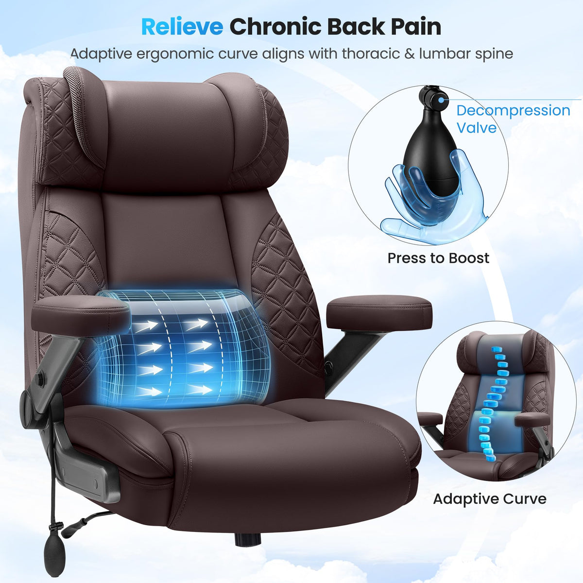 500LBS Big and Tall Office Chair S7812