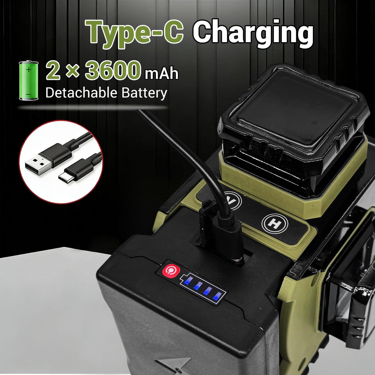 360 Self Leveling Green Laser Level with Magnetic Stand F329