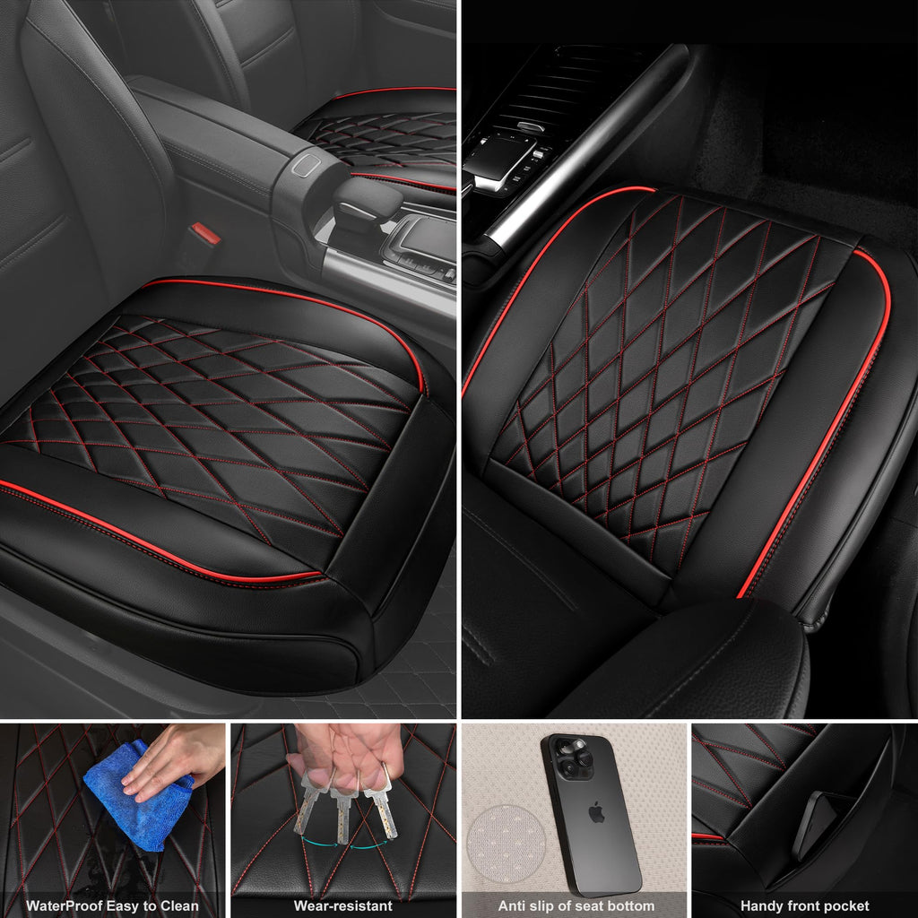 2 Pack Leather Front Car Seat Covers R653