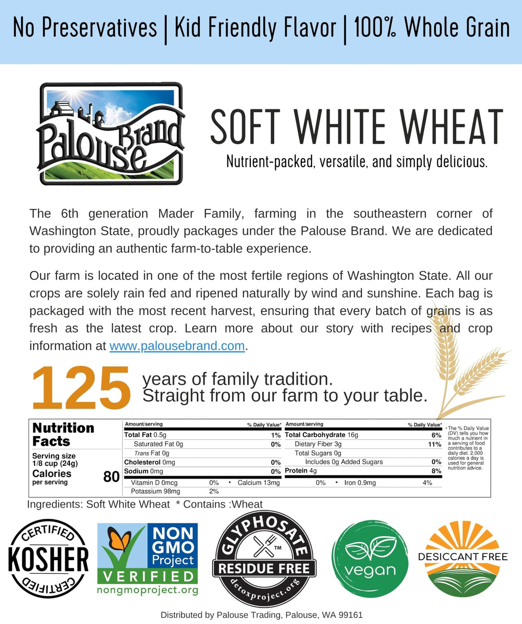 Soft White Wheat Berries 5 lbs C80435