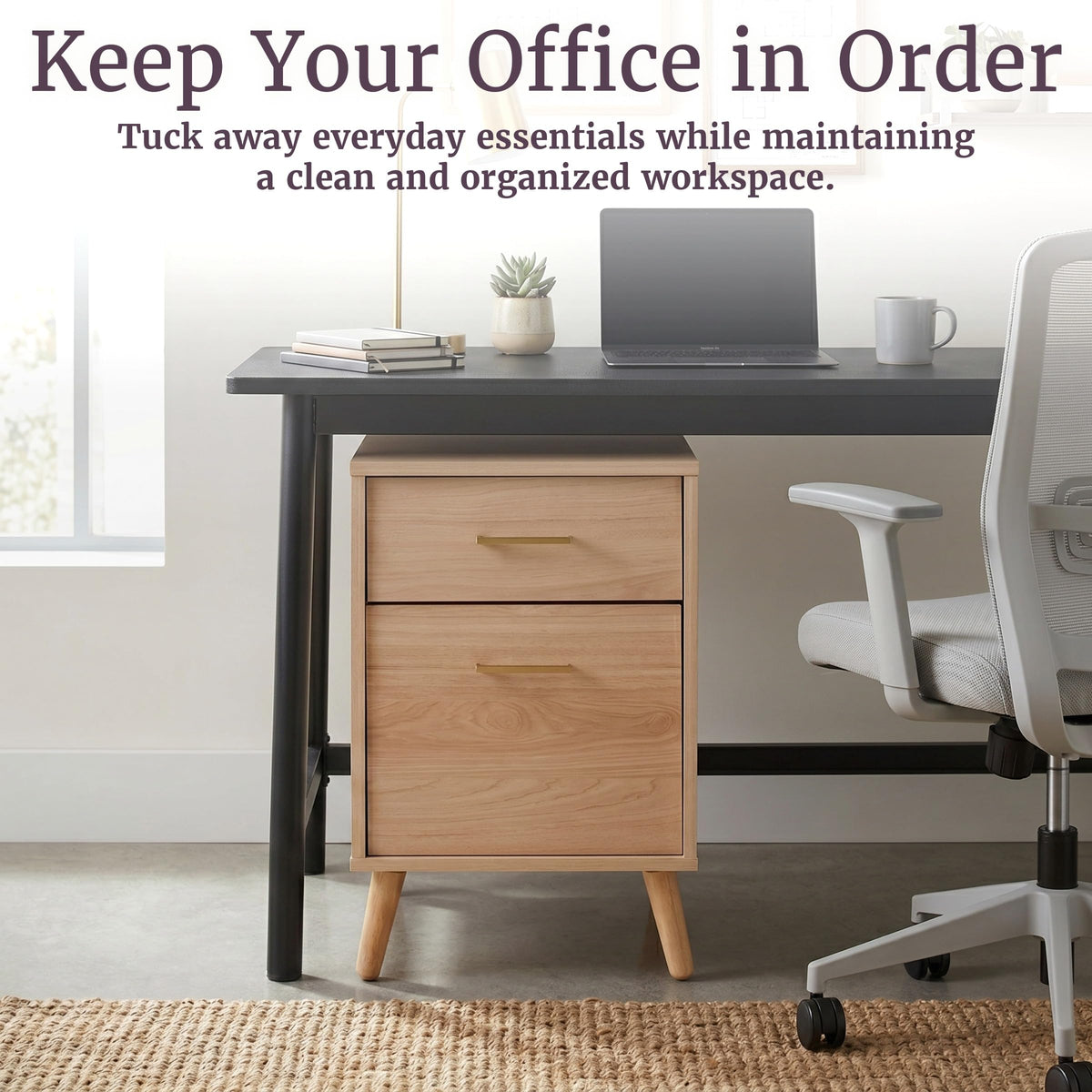 2 Drawer File Cabinet Q82058