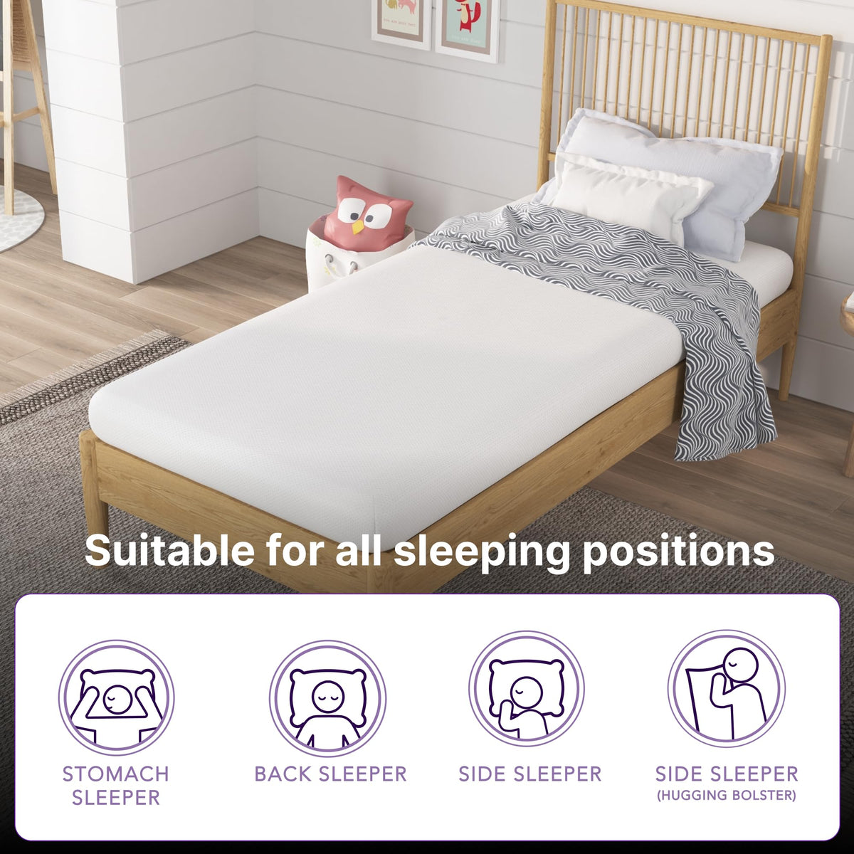 5 Inch Twin Memory Foam Mattress X9466