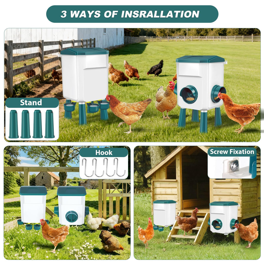 Chicken Feeder and Waterer Set 3 Gallon G7619