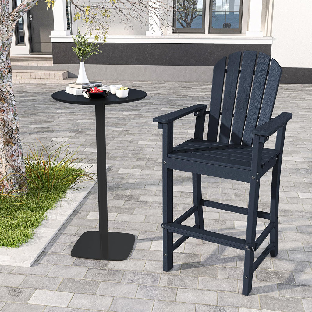 Navy Blue HDPE Resin Adirondack Chair G798