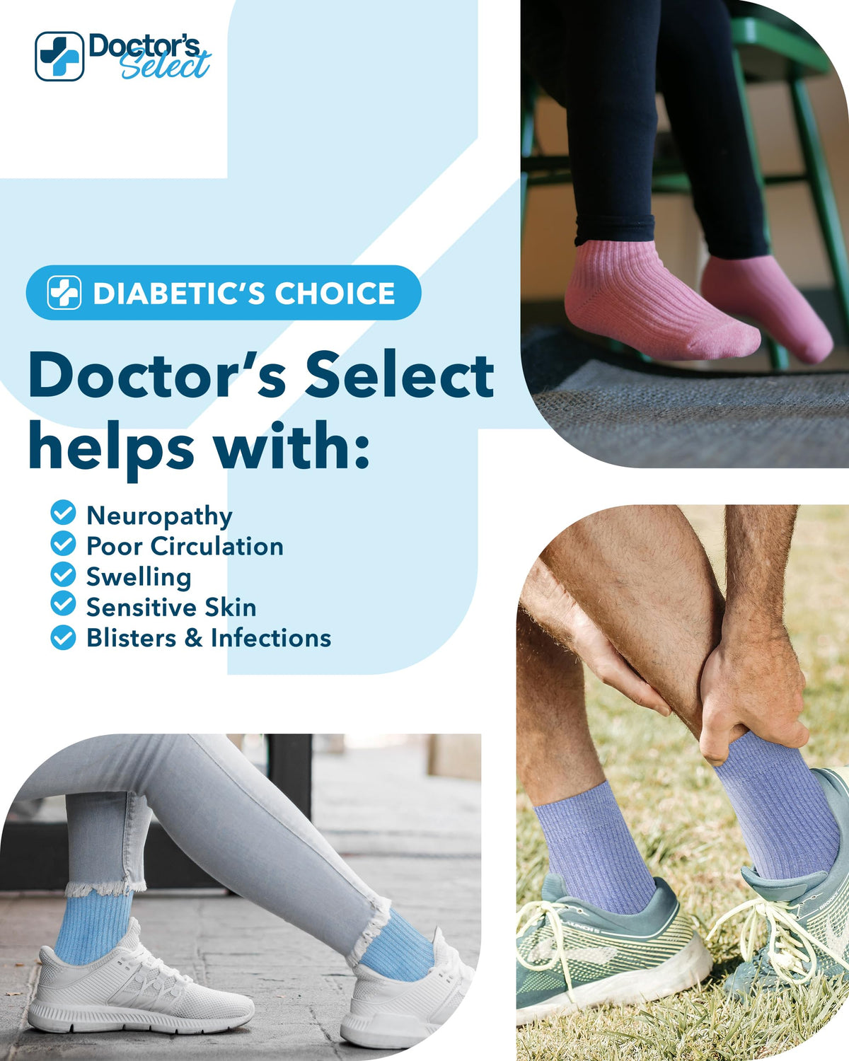 Bamboo Viscose Diabetic Socks 6 Pairs N80540