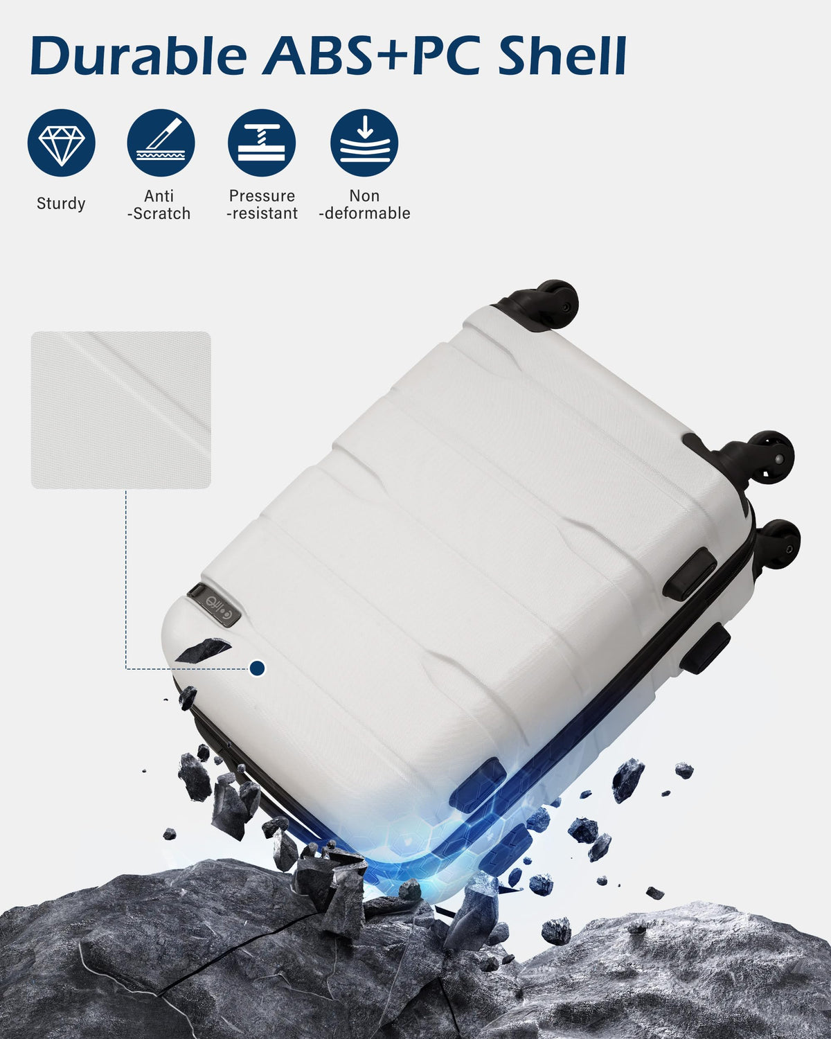 20in Hardside Carry On Luggage with Spinner Wheels M862884