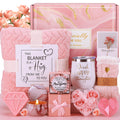 Pink Relaxing Spa Gift Set with Blanket S39425