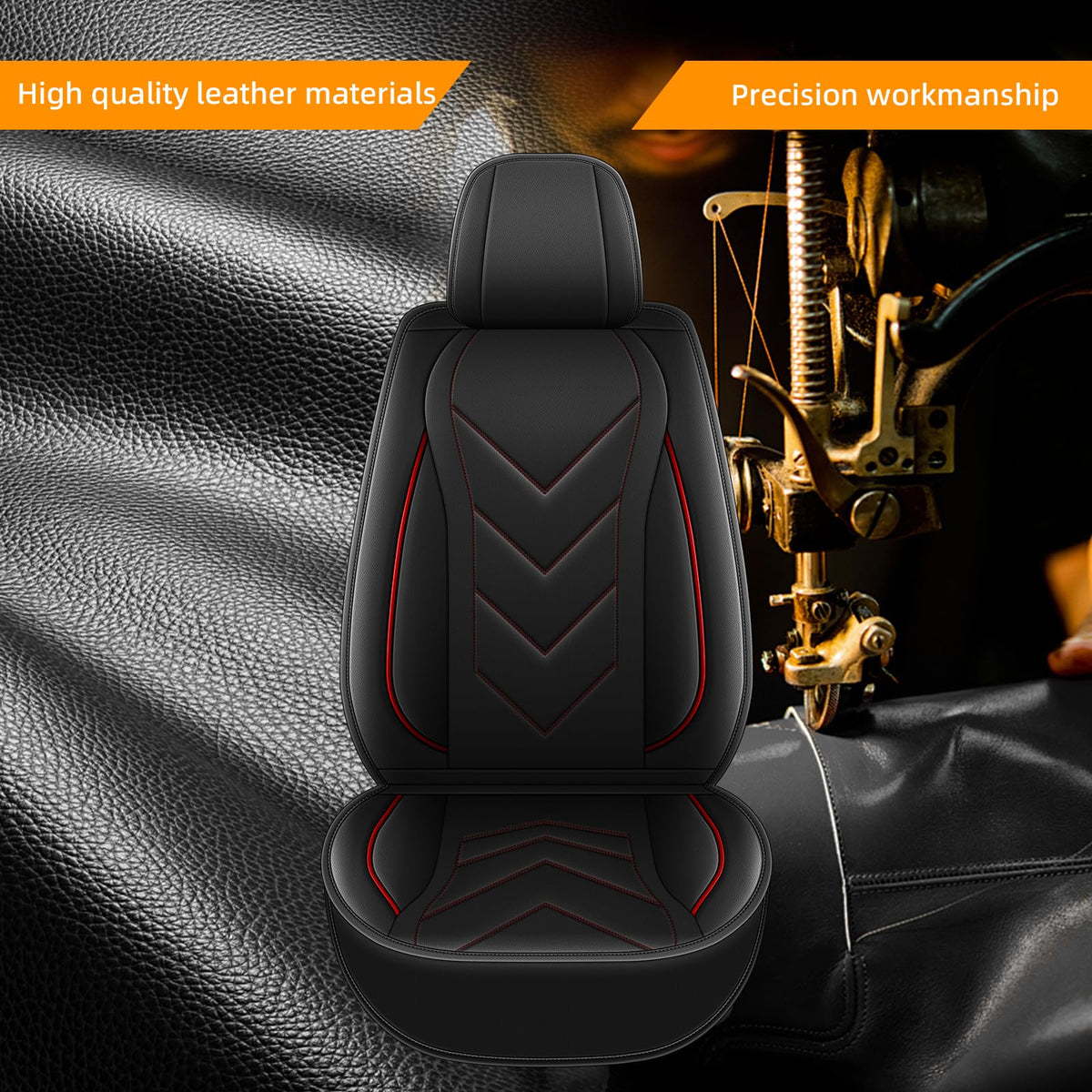 Waterproof Leather Full Set Car Seat Covers I954965