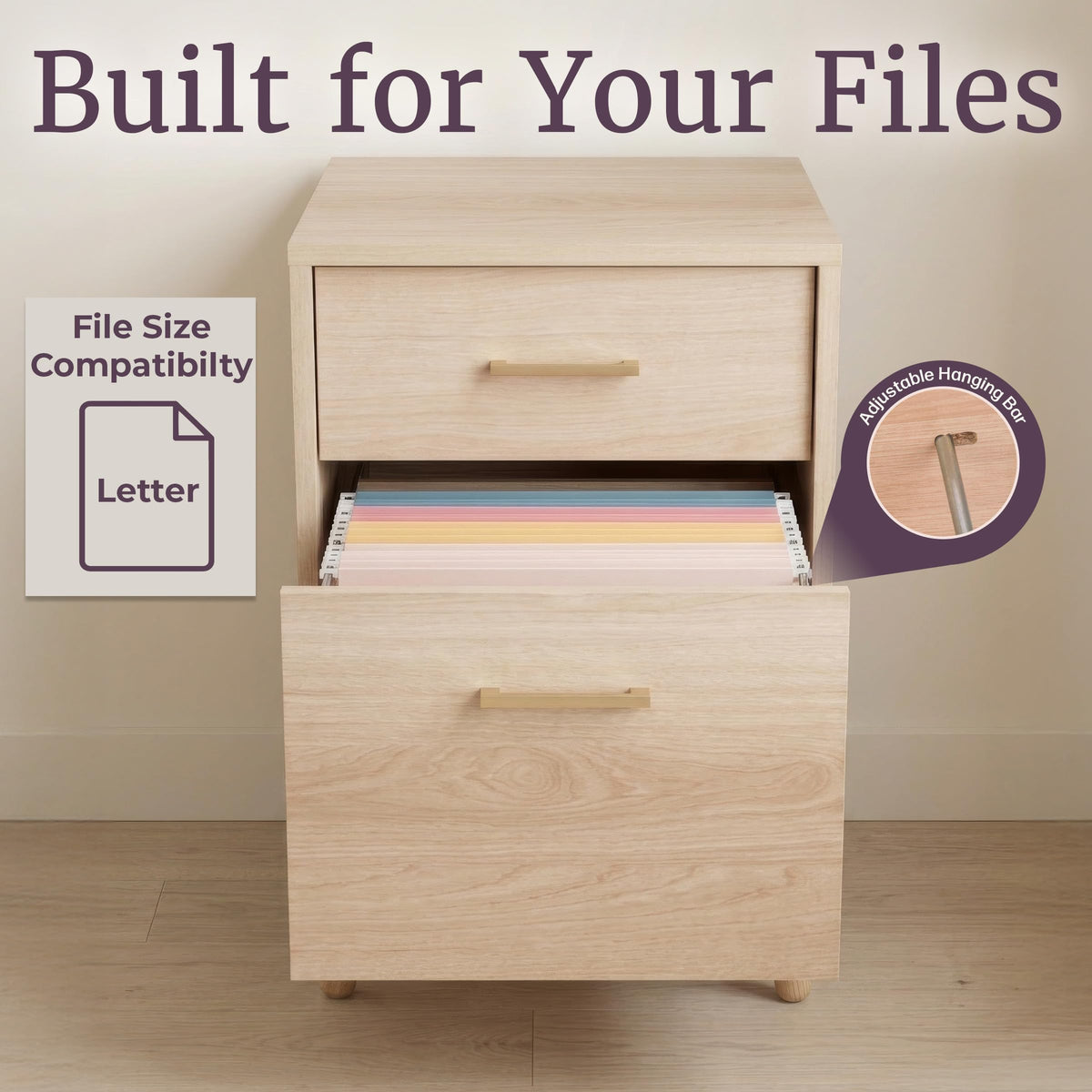 2 Drawer File Cabinet Q82058