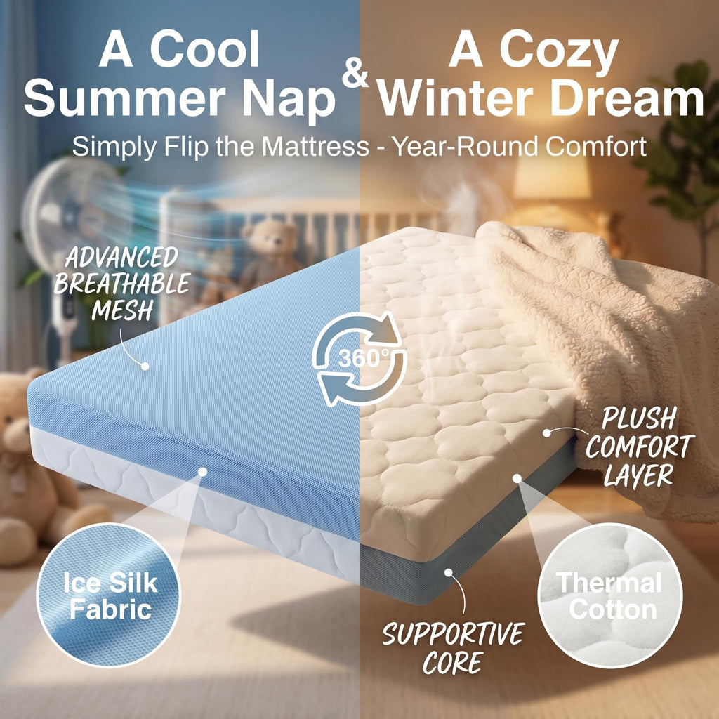 Dual Sided Memory Foam Pack and Play Mattress H839319