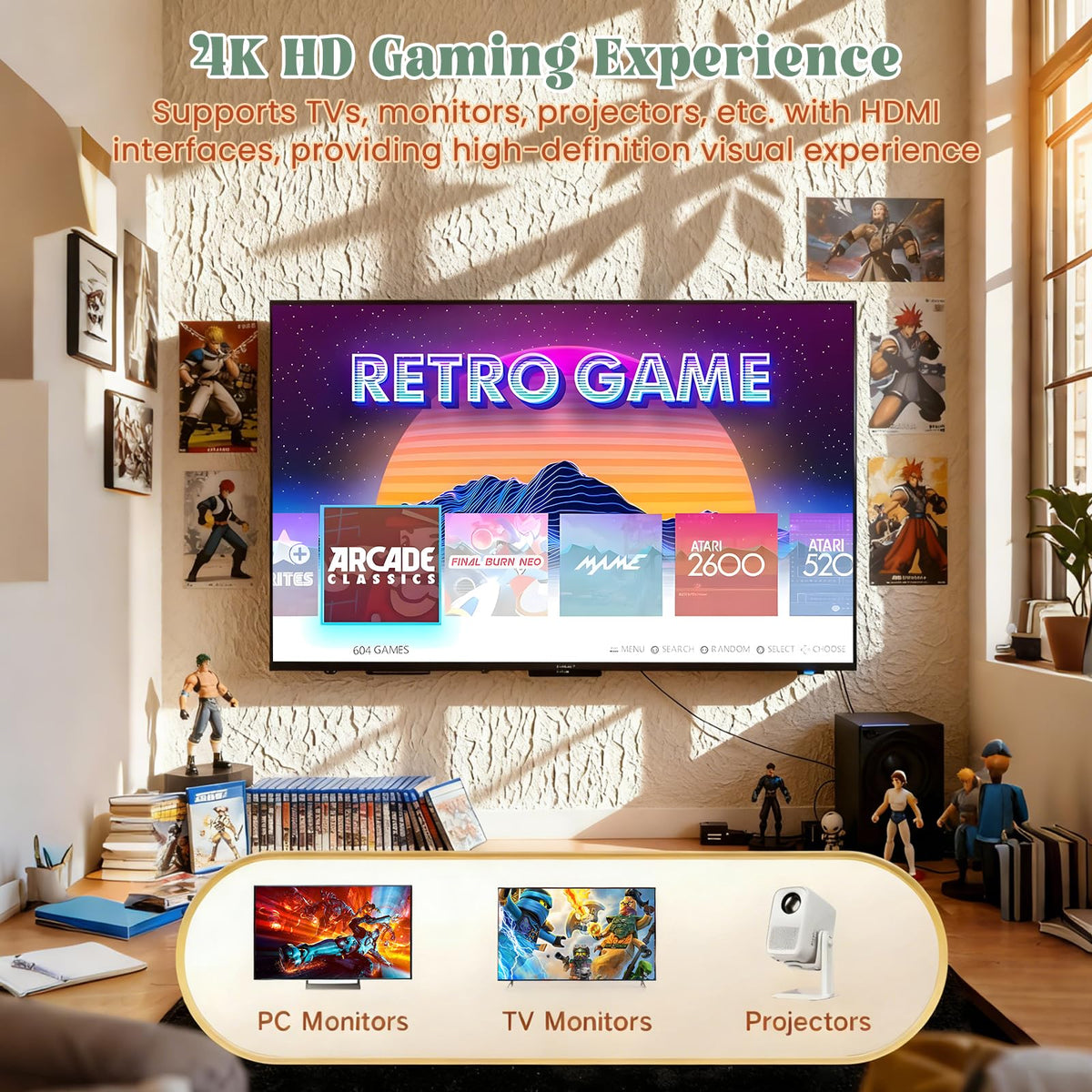 4K HDMI Retro Gaming Console C968