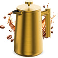 Stainless Steel Double Wall Insulated French Press 34 Oz U593
