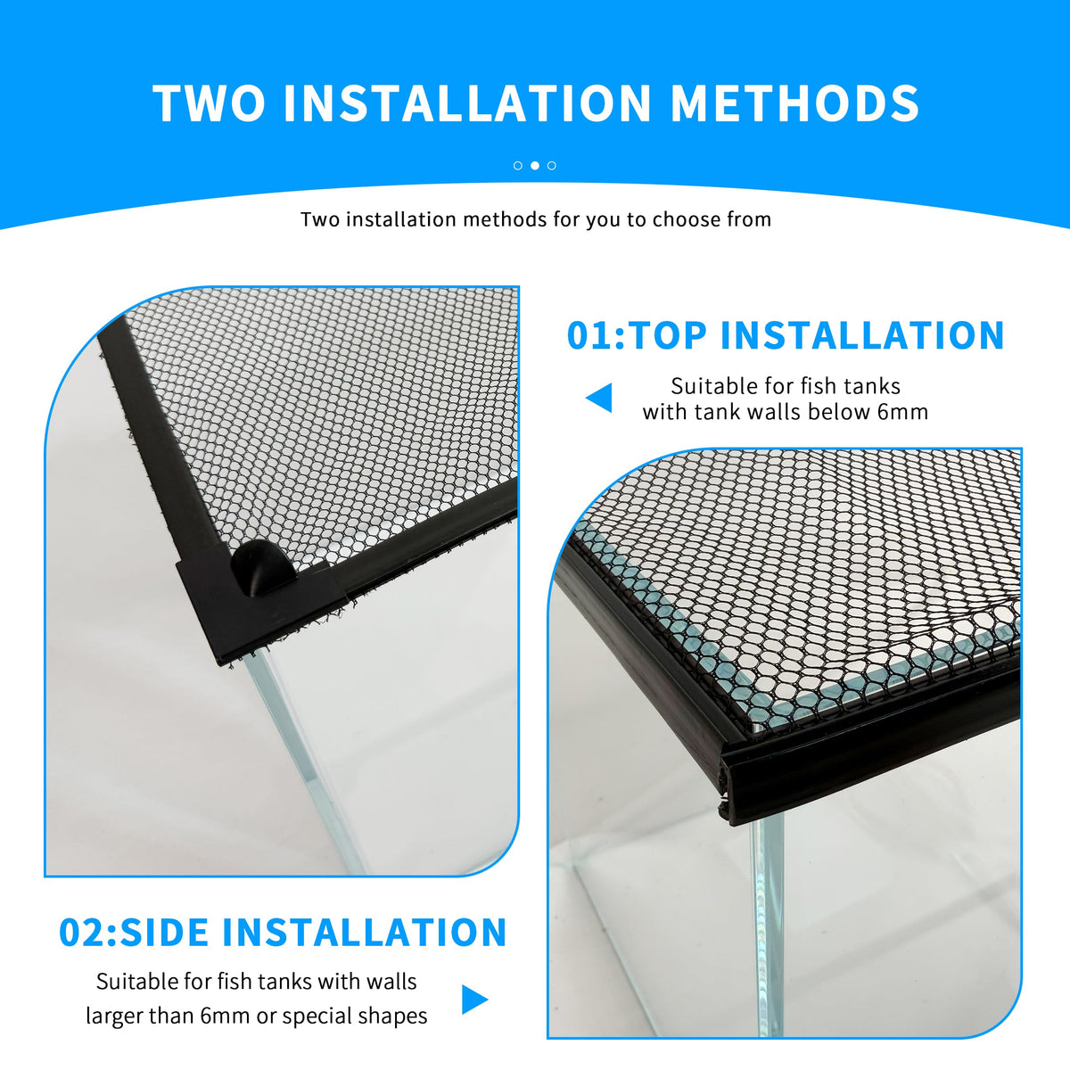 Magnetic Aquarium Lid Anti-Jumping Mesh Fish Tank Cover J73362