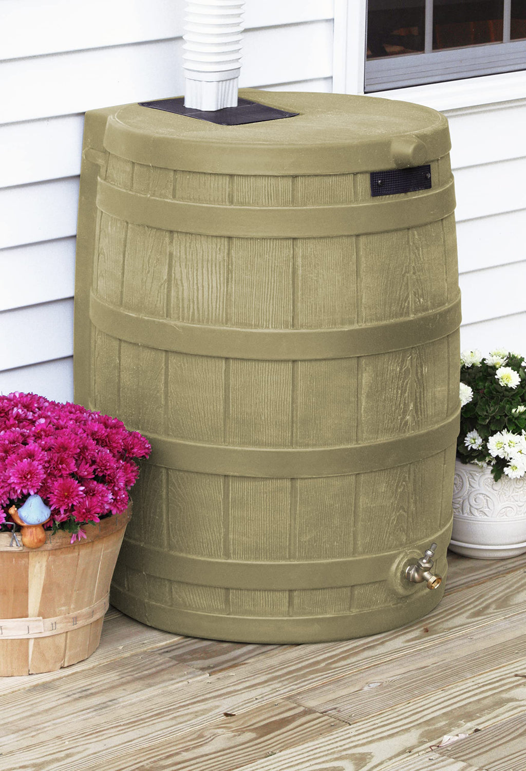 50 Gallon Rain Barrel with Diverter Kit F57472