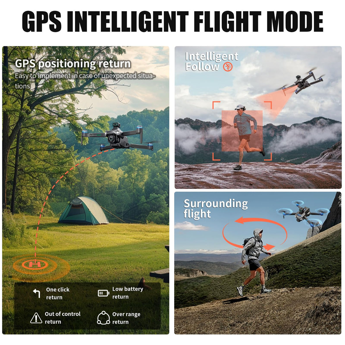 4K Camera Drone with Large Screen W5290