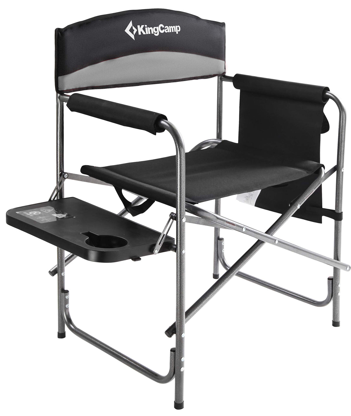 Heavy Duty Padded Folding Camping Chair with Side Table B851