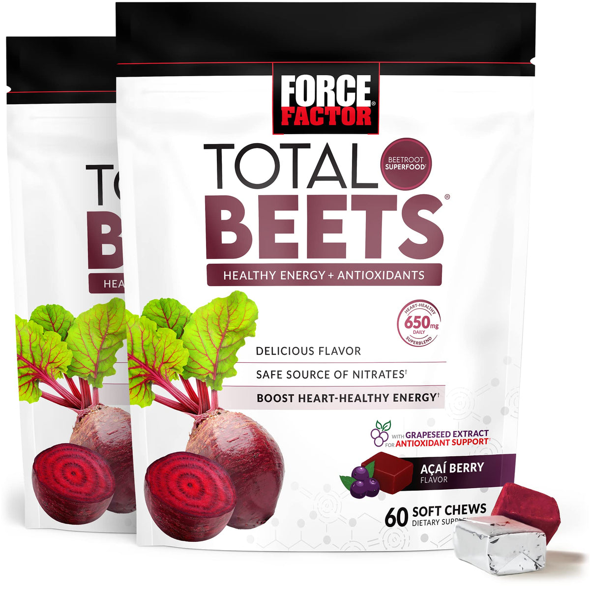 Beetroot Soft Chews 120 Count 2-Pack & 60 Count N3770