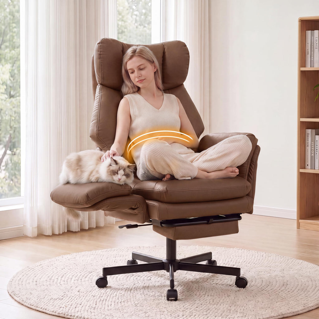 3D Kneading Massage Office Chair with Footrest N593