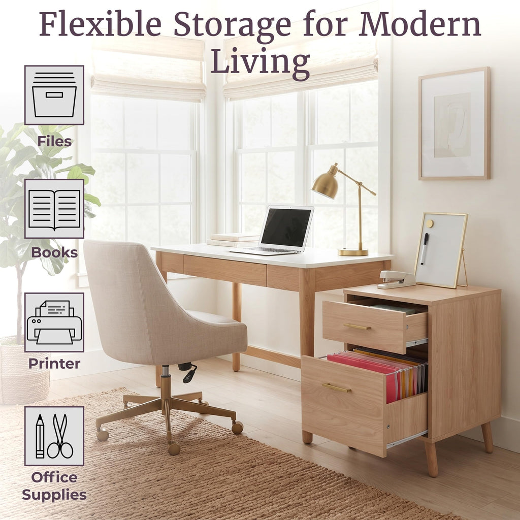 2 Drawer File Cabinet Q82058