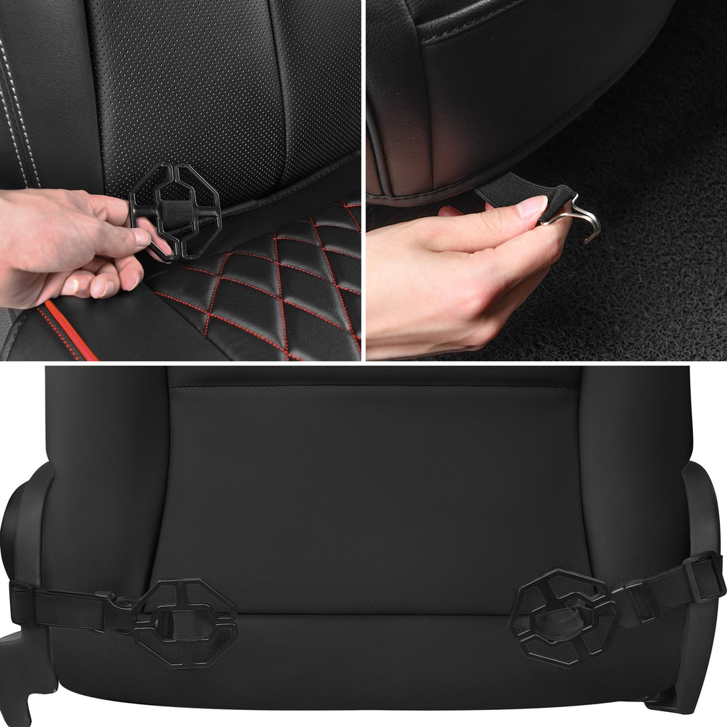 2 Pack Leather Front Car Seat Covers R653