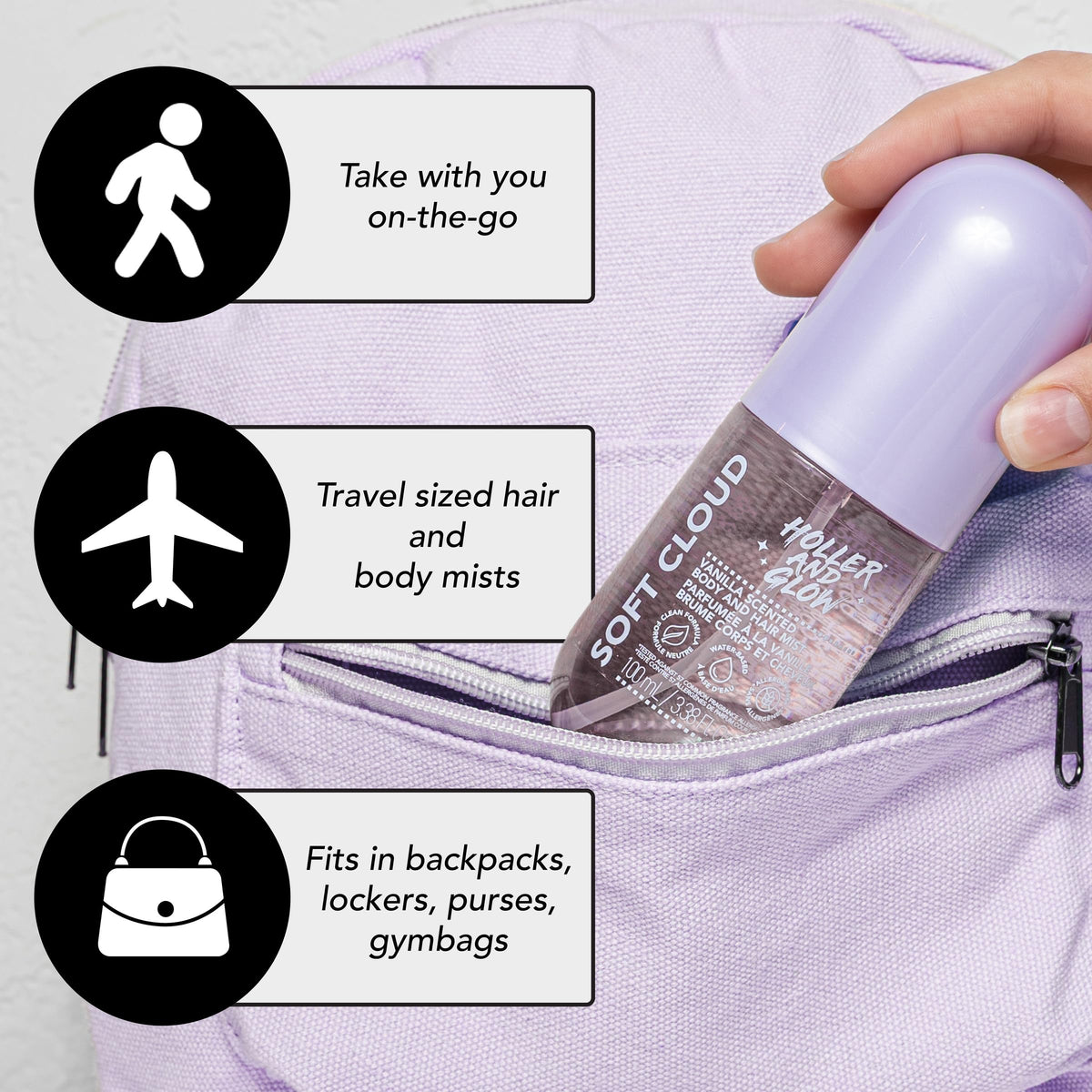 Vanilla Scented Body And Hair Mist, 3.38 Fl Oz Y153442