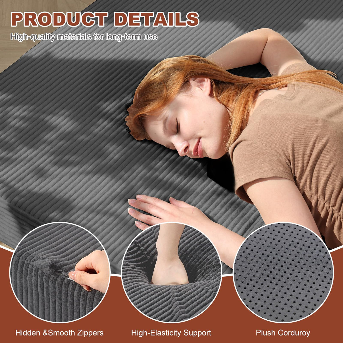 6-Inch Tri-Fold Foldable Mattress A586