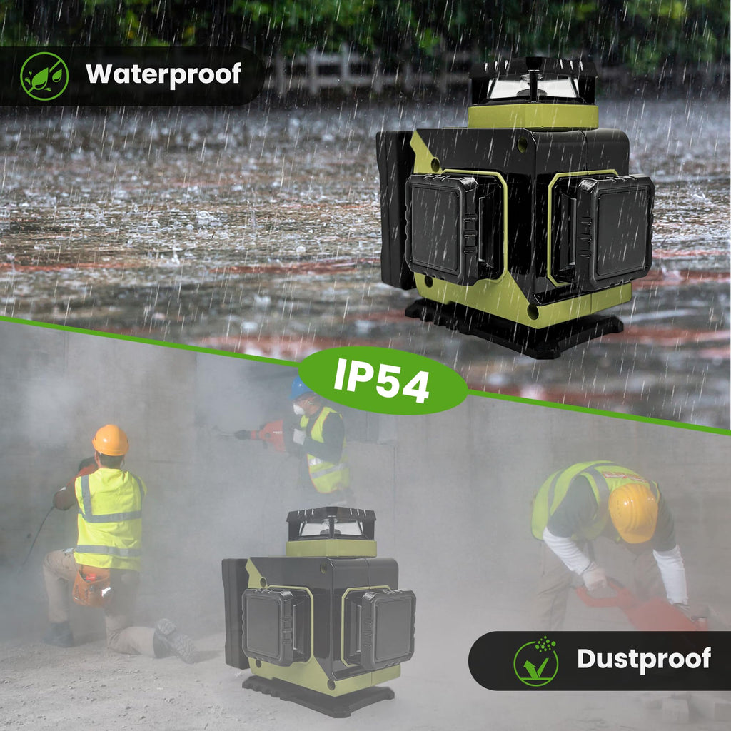 360 Self Leveling Green Laser Level with Magnetic Stand F329