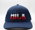 Navy Blue Cotton Blend Adjustable Snapback Baseball Cap I4632