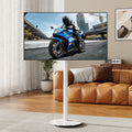 White Rolling TV Stand for 32-55 Inch TVs Y79318