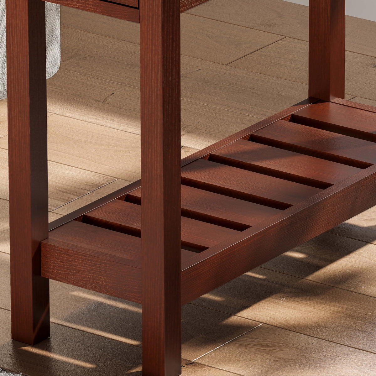 Narrow Side Table with Drawer Set of 2 V17748