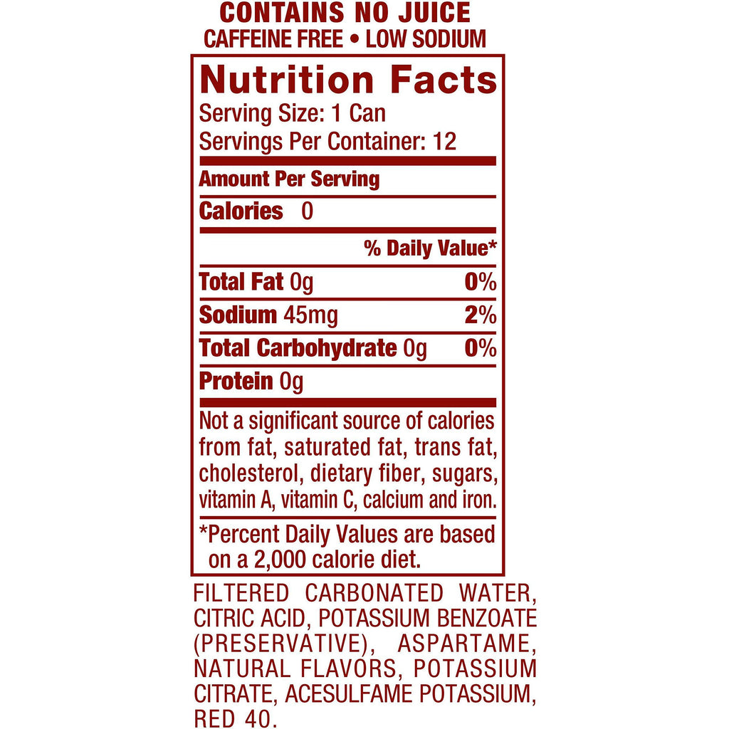 Diet Cherry Lemon Lime Soda, 12 Fl Oz (Pack Of 12) R962