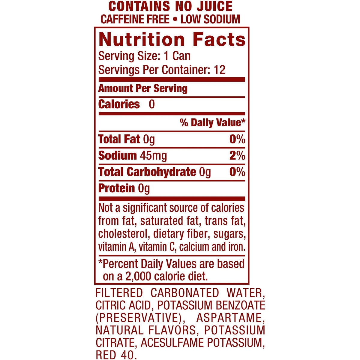 Diet Cherry Lemon Lime Soda, 12 Fl Oz (Pack Of 12) R962