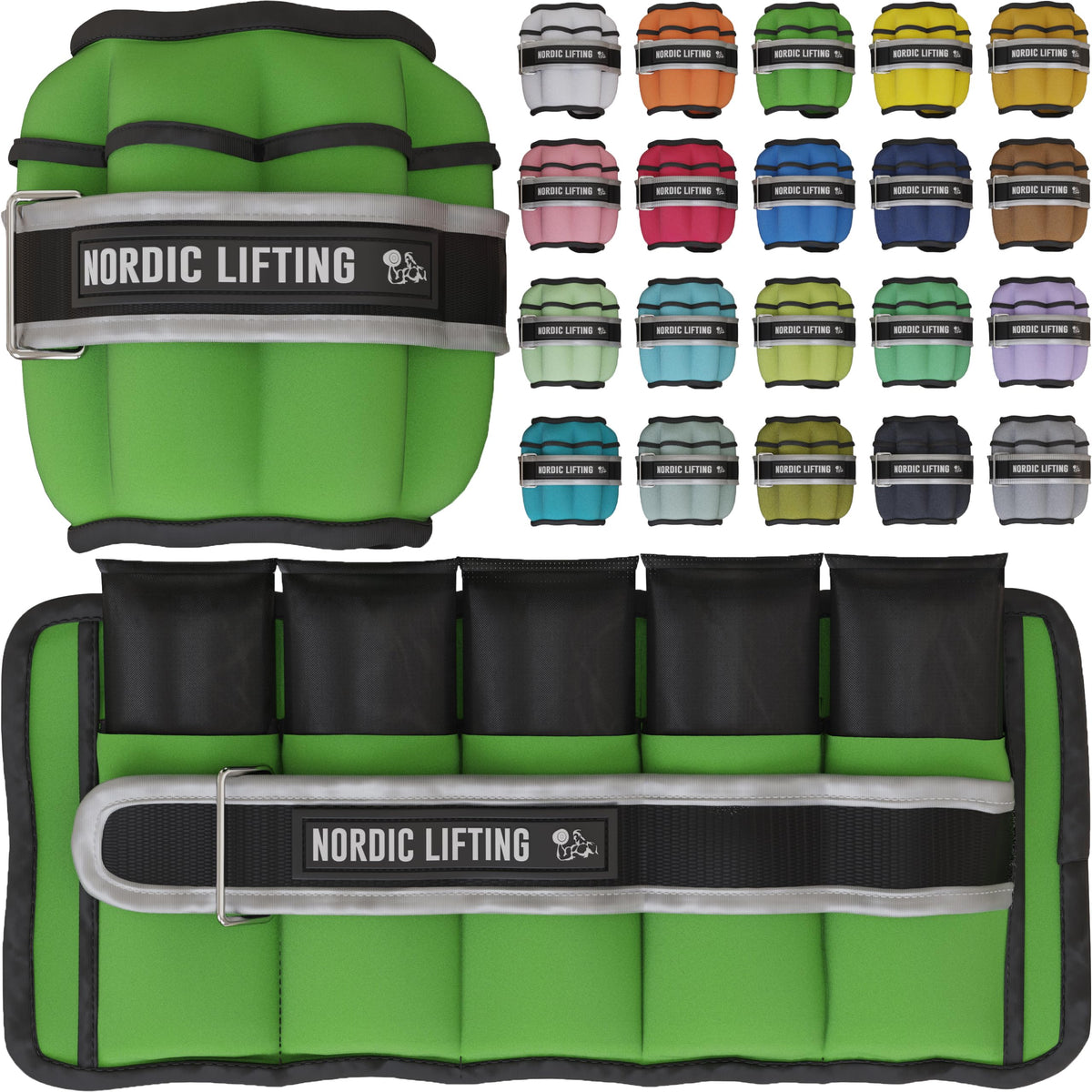 Adjustable 5lb Ankle Weights (1 Pair) H9715